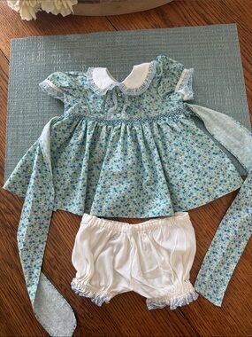 Vintage Infant Girls Dress and bottoms